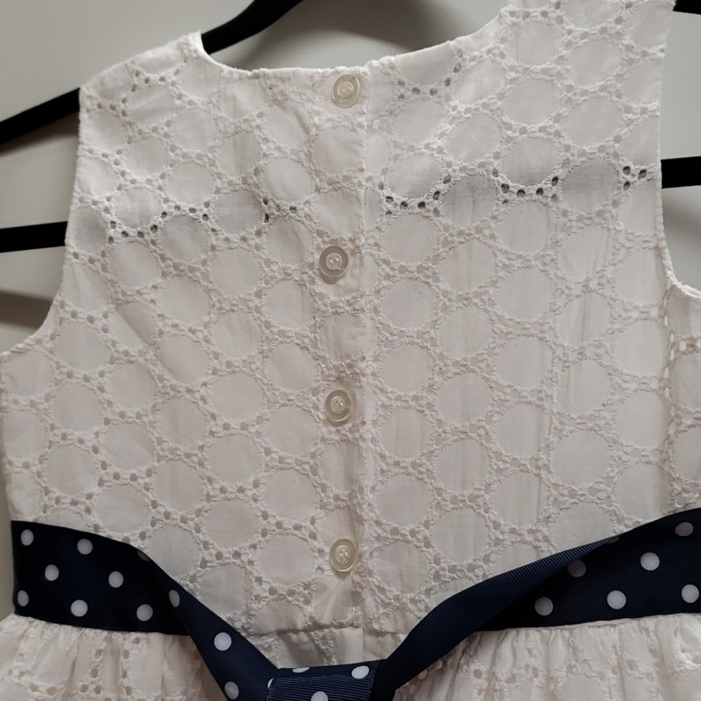 Blueberi Sz 7 Daisy Eyelet Dress E48 - Picture 5 of 7